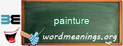 WordMeaning blackboard for painture